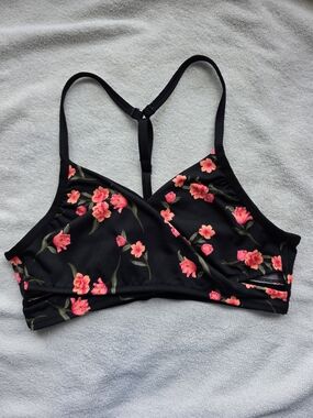 PINK Victoria's Secret Floral Lightly Lined Sports Bralette Size Small